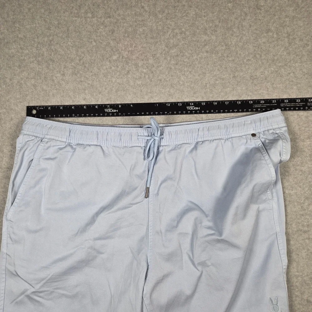 Psycho Bunny NEW Mens XXL Willis Stretch Tencel Shorts Windsurfer Blue Preppy